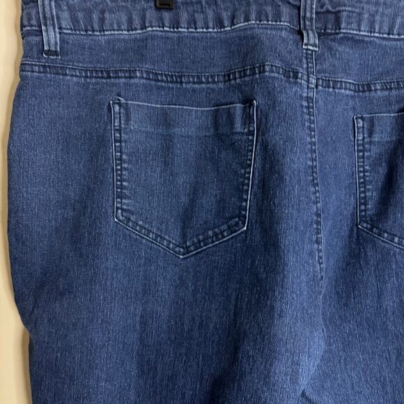 Basic Edition Women's Capri Denim Jeans Pants Plus‎ 24W - Picture 4 of 5